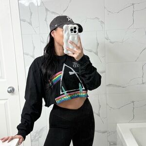 🖤 Pink Floyd Black Crop Top